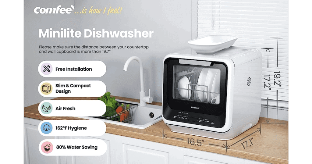 Exploring The Comfee Portable Mini Dishwasher Countertop 2
